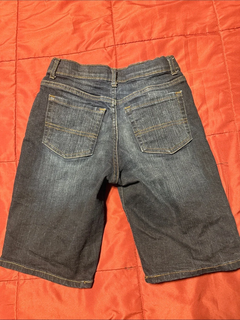 The Children's Place Indigo Denim Shorts with Contrast Stitching